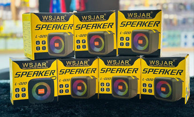 WSJAR L-020 Portable Bluetooth Speaker – RGB LED Wireless Speaker